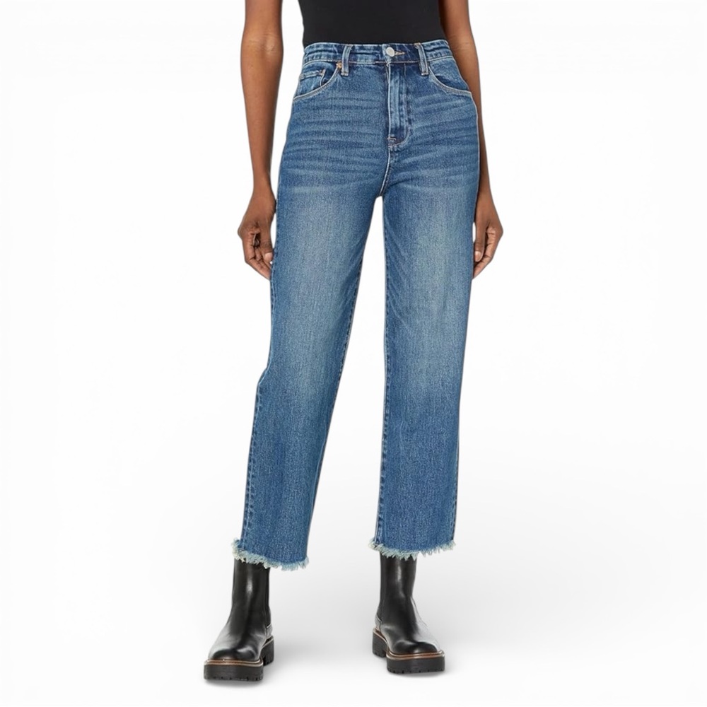 blanknyc Baxter Jeans Cropped Frayed Hem